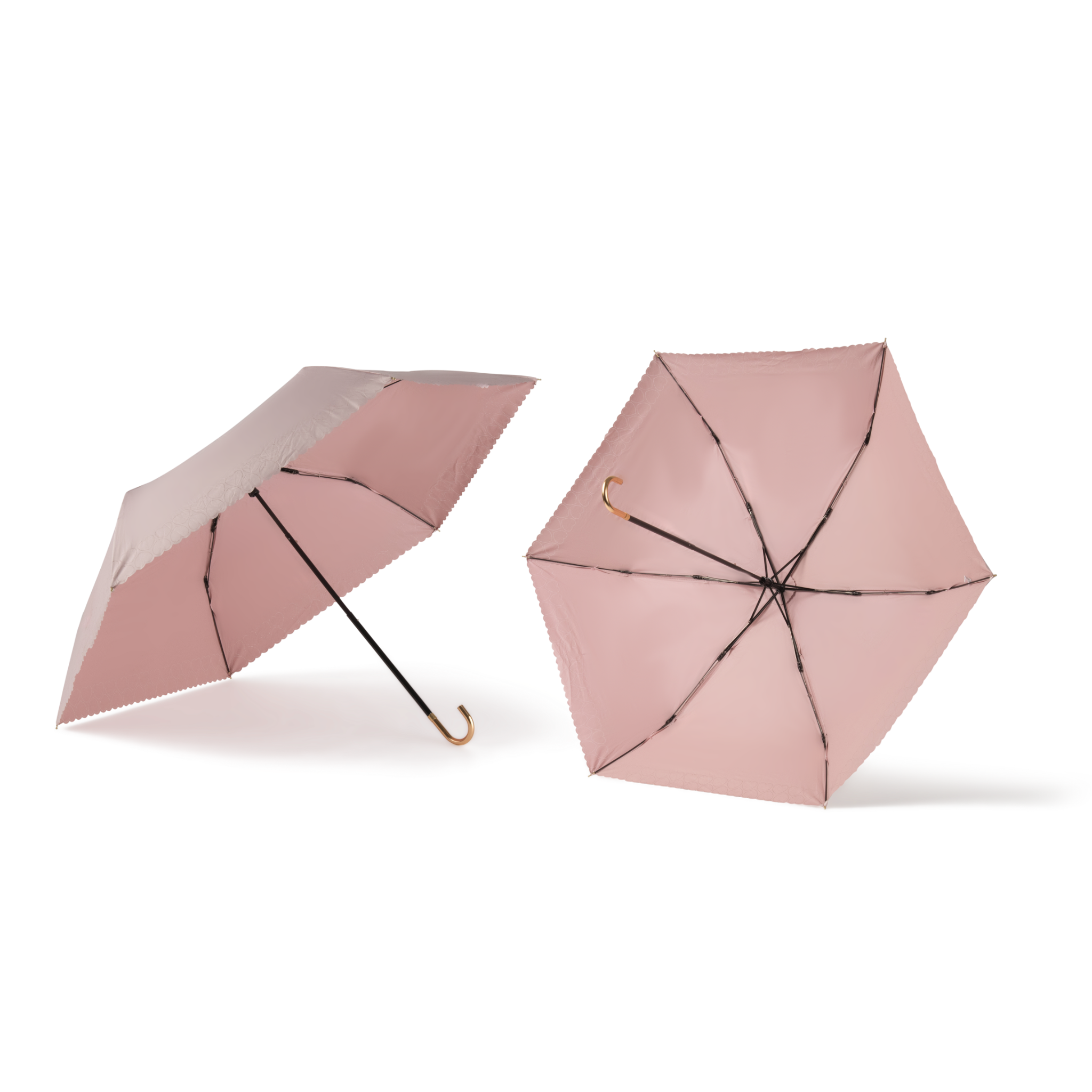 Romantic Breezer – with heart details & gold handle